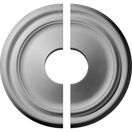 Ekena Millwork Reece Ceiling Medallion, Two Piece (Fits Canopies up to 3 1/2"), 12"OD x 3 1/2"ID x 1 3/4"P CM12RE2-03500